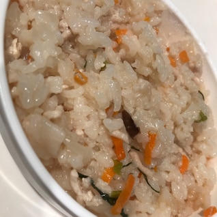 子供も大好き！鶏ひき肉と4種の野菜の炊き込みご飯